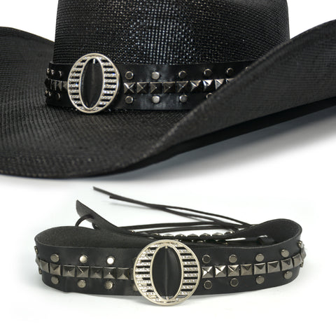 Keilin Western Hat Band for Cowboy Hats Fedora Hats Panama Hats Adjustable HatBands for Men and Women, Bling Rhinestone