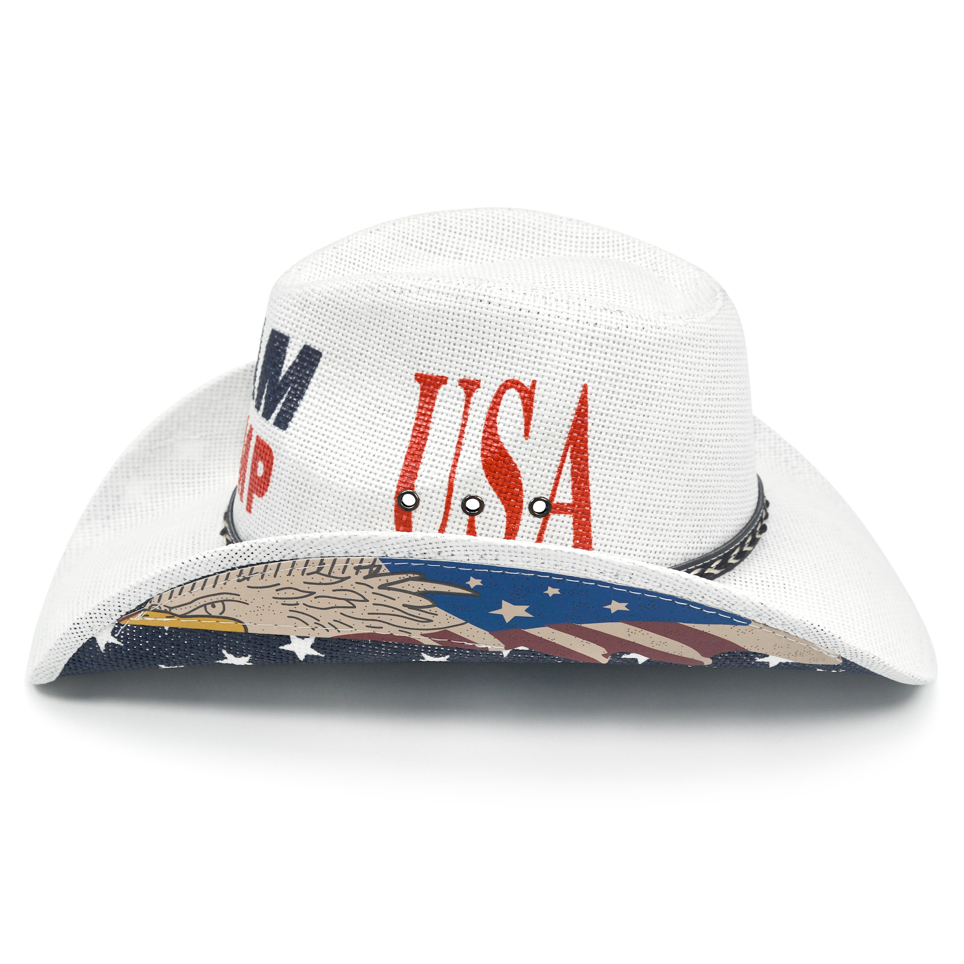 Keilin Team Trump Cowboy Hat MAGA 2024 Hat Patriotic Embroidered