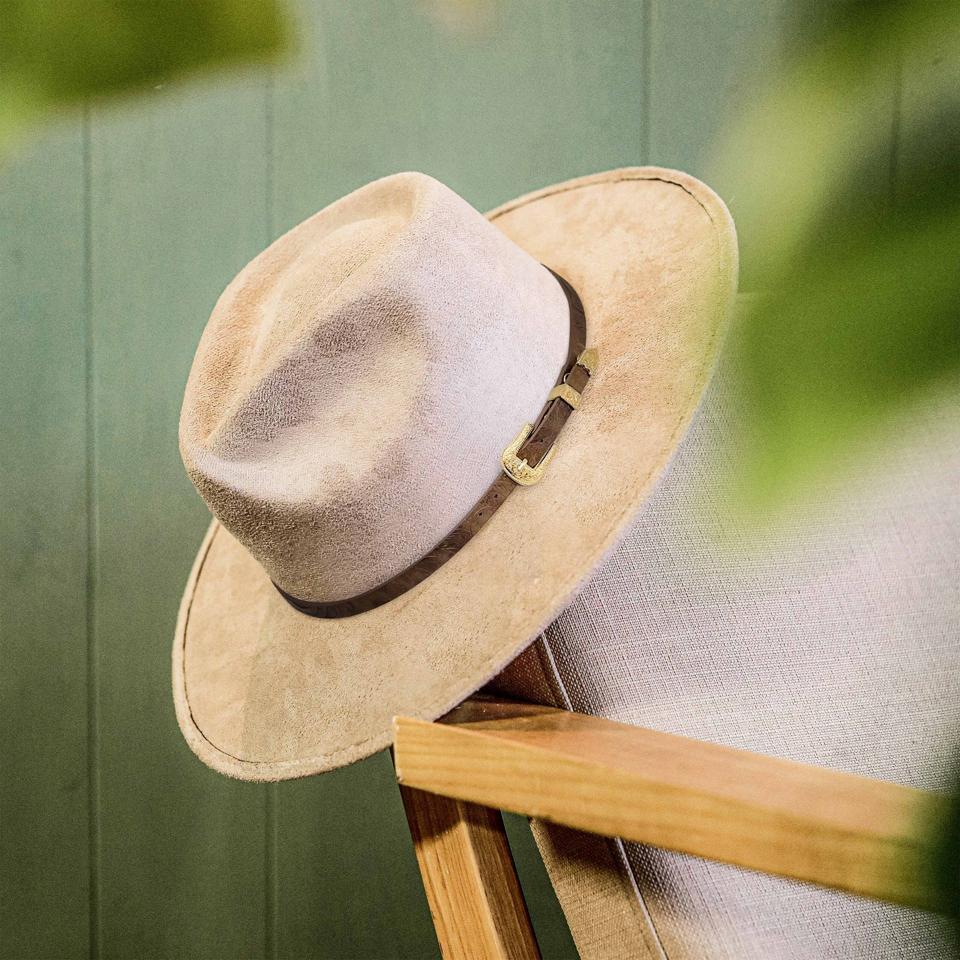 Keilin Adjustable Scalloped Western Hat Band Leather Cowboy Hat Bands