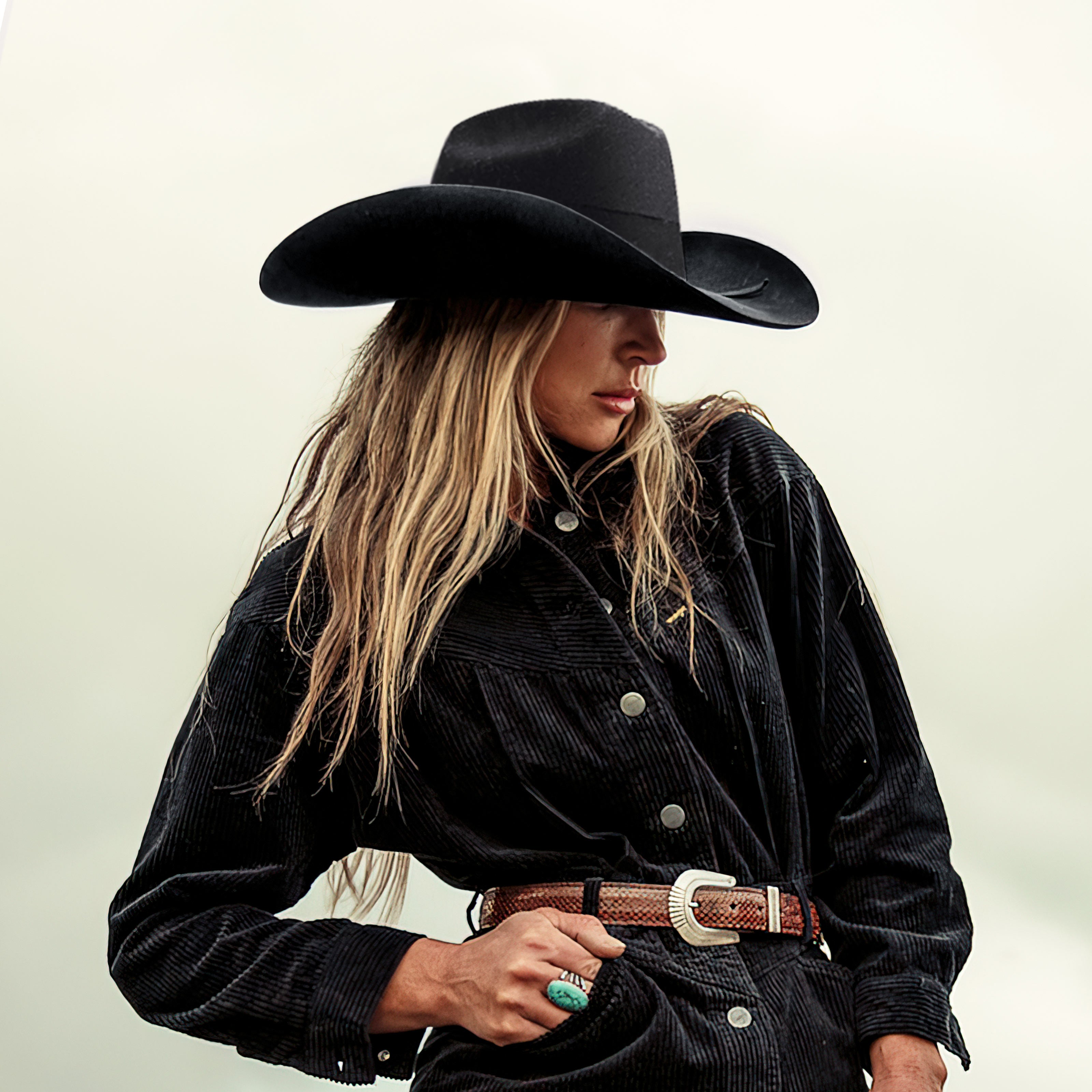 Keilin Cowgirl Hat Brushed Cowboy Hat for Women and Men Customizable F